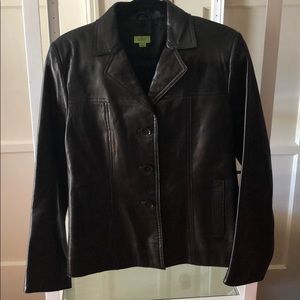 John Carlisle essentials leather jacket